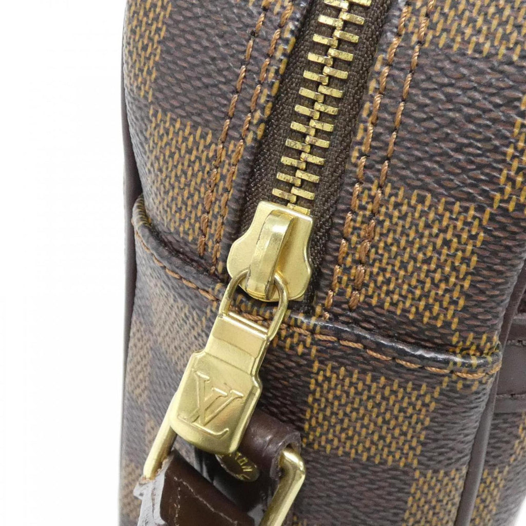 Louis Vuitton Brown Coated Canvas Shoulder Bag