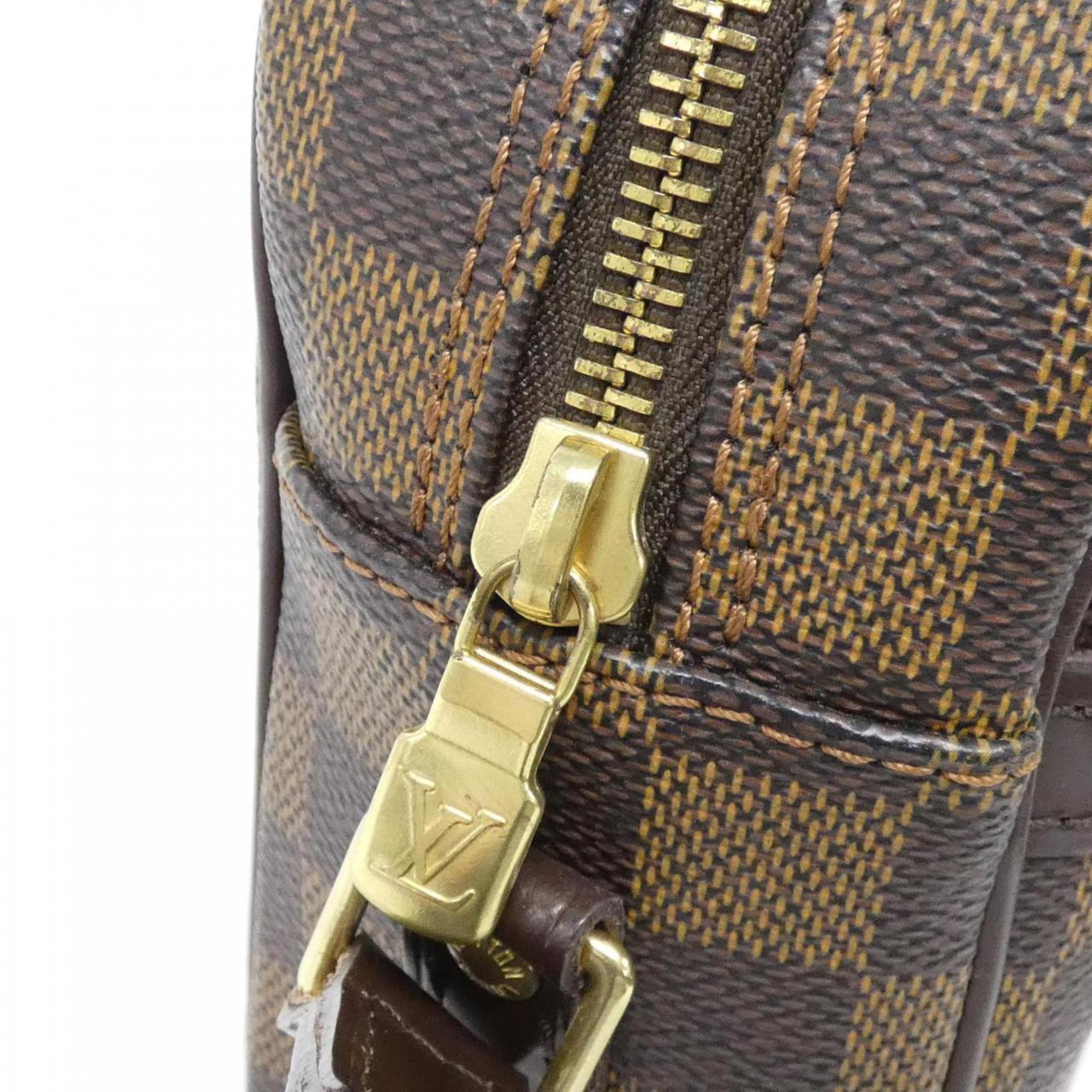 Louis Vuitton Brown Coated Canvas Shoulder Bag