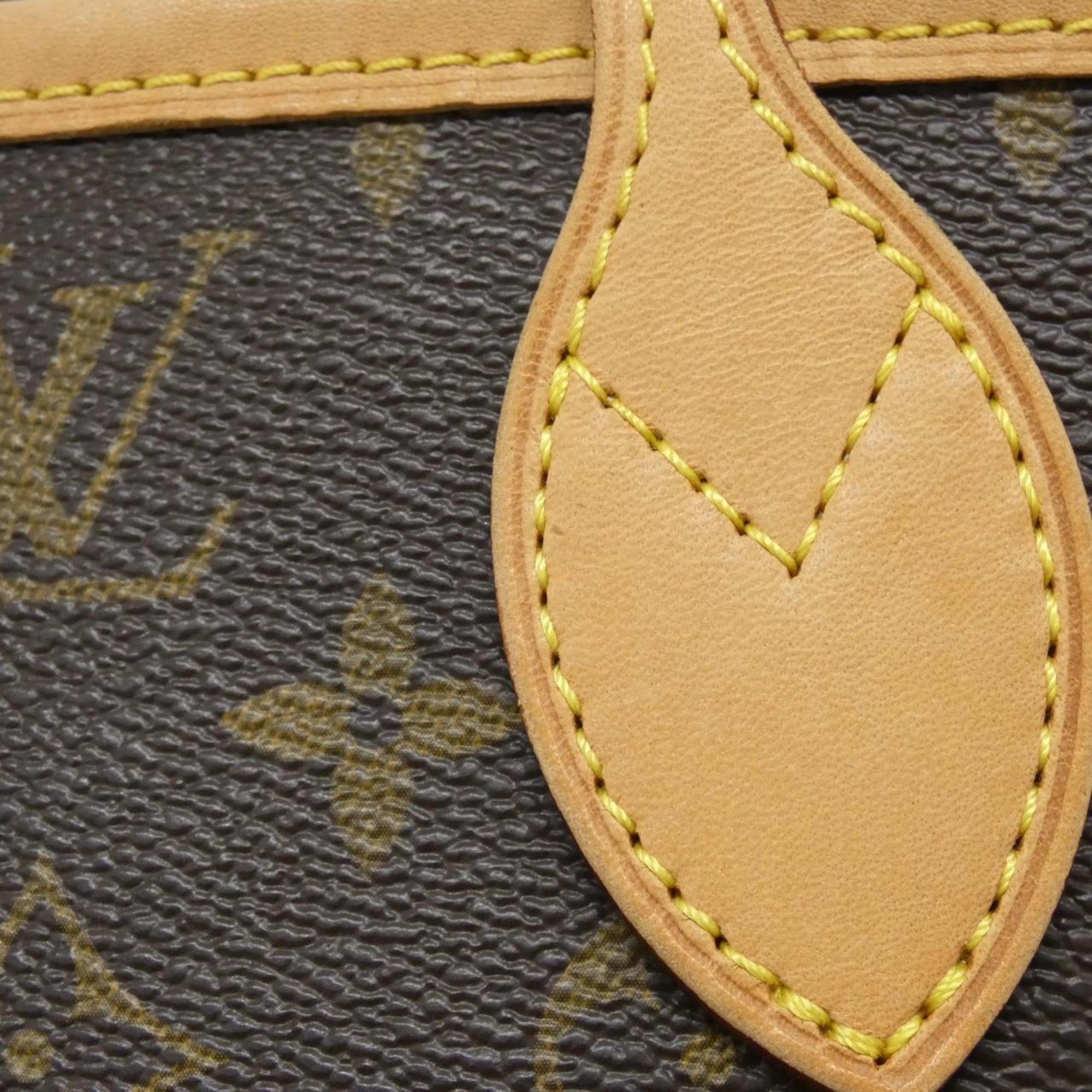 Louis Vuitton Marron Coated Canvas Handbag