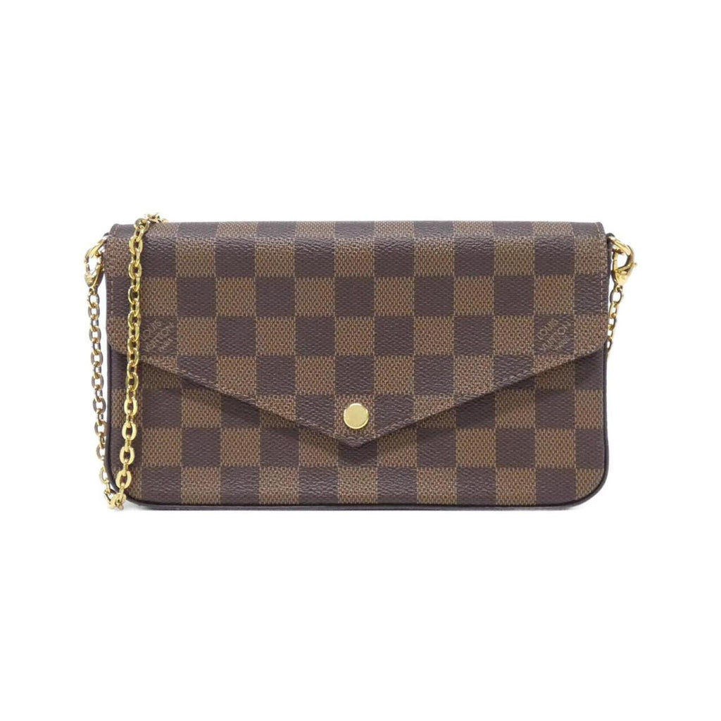Louis Vuitton Brown Coated Canvas Pochette Shoulder Bag