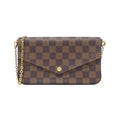 Louis Vuitton Brown Coated Canvas Pochette Shoulder Bag