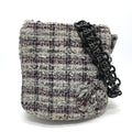 Chanel Gray Tweed Shoulder Bag