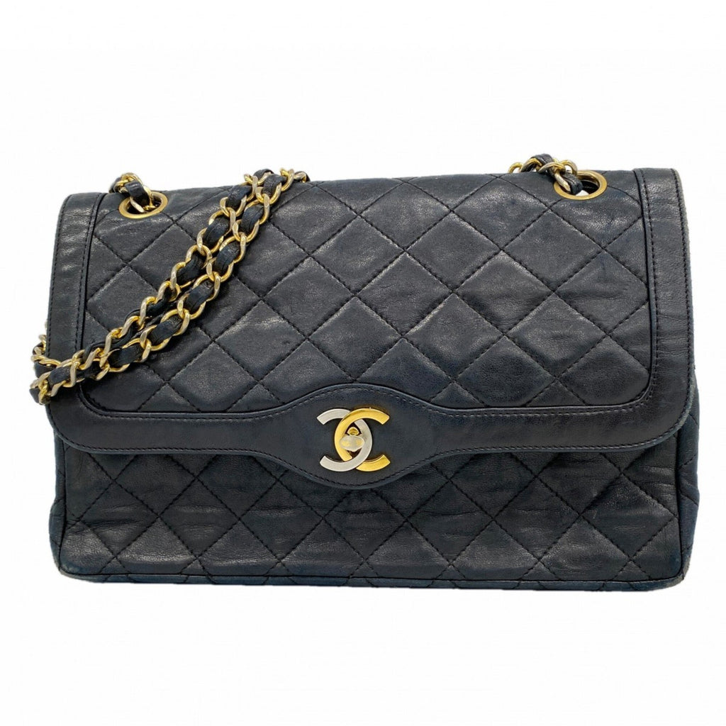 Chanel Black Leather Shoulder Bag