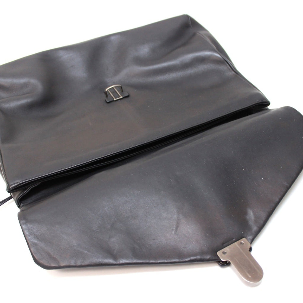 Bottega Veneta Black Leather Briefcase