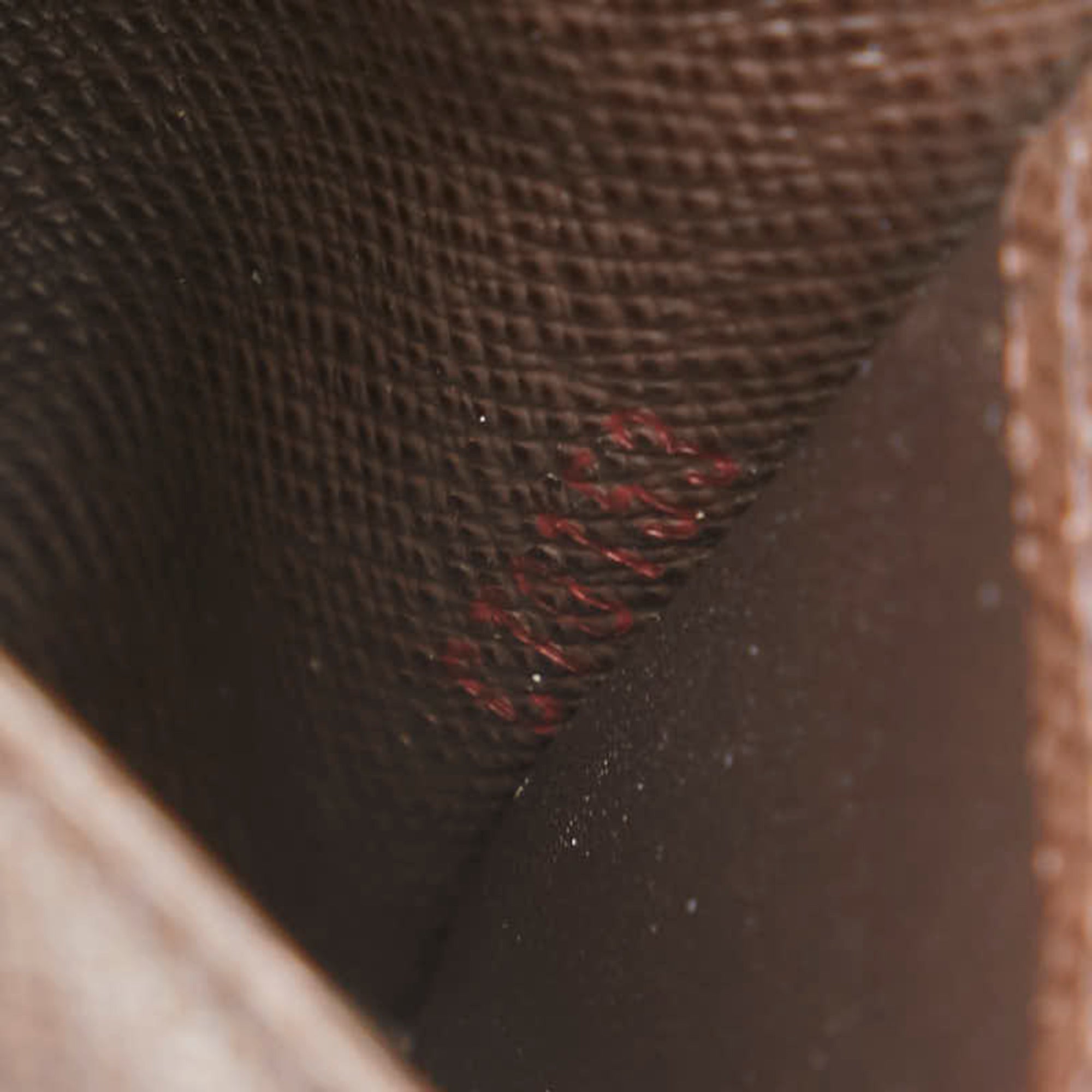 Louis Vuitton Damier Brown Damier Canvas Leather