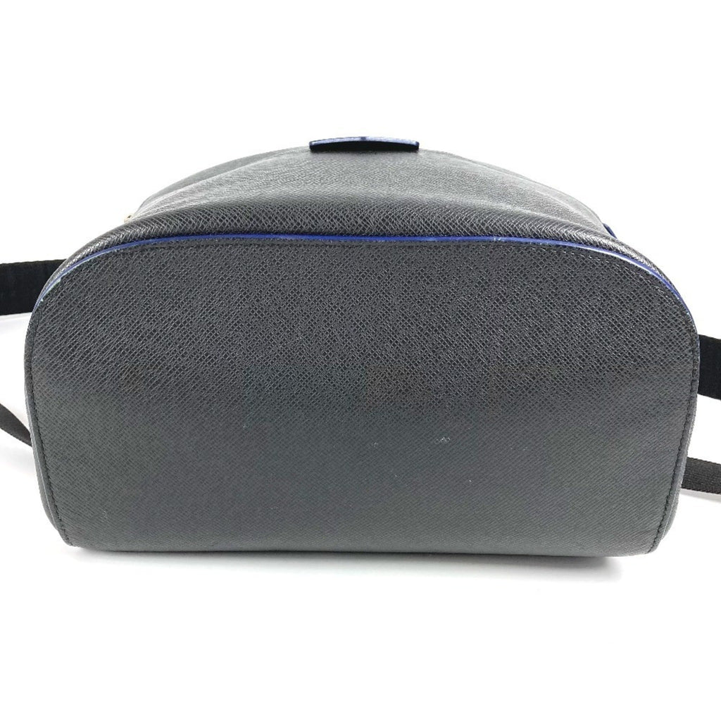 Louis Vuitton Ardoise Bicolor Black Blue Taiga Leather Backpack
