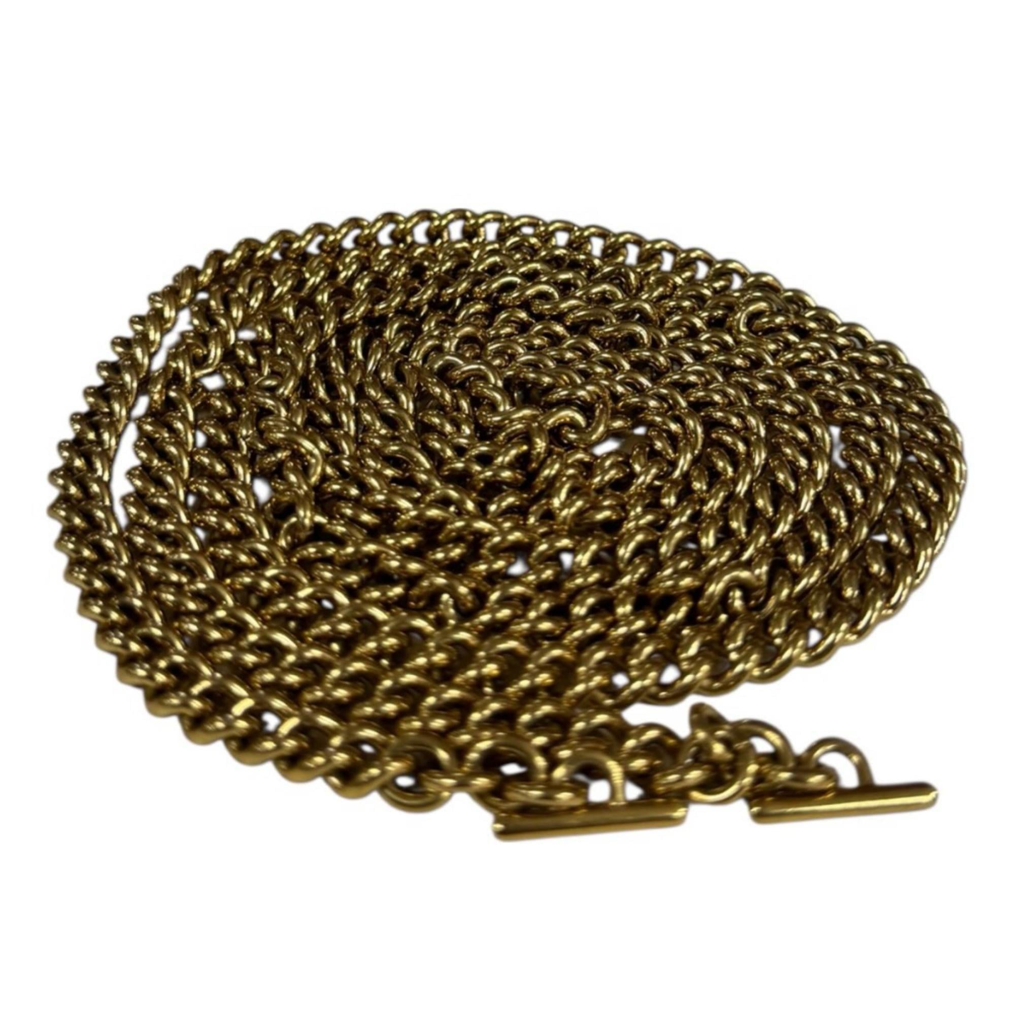 Gucci Brown Leather Chain/Shoulder Wallet (Pre-Owned)