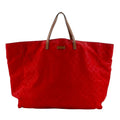 Gucci Red Color Nylon Boston Bag Handbag (Pre-Owned)