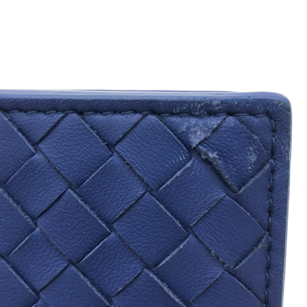 Bottega Veneta Intrecciato Blue Intrecciato Wallet (Bi-Fold)