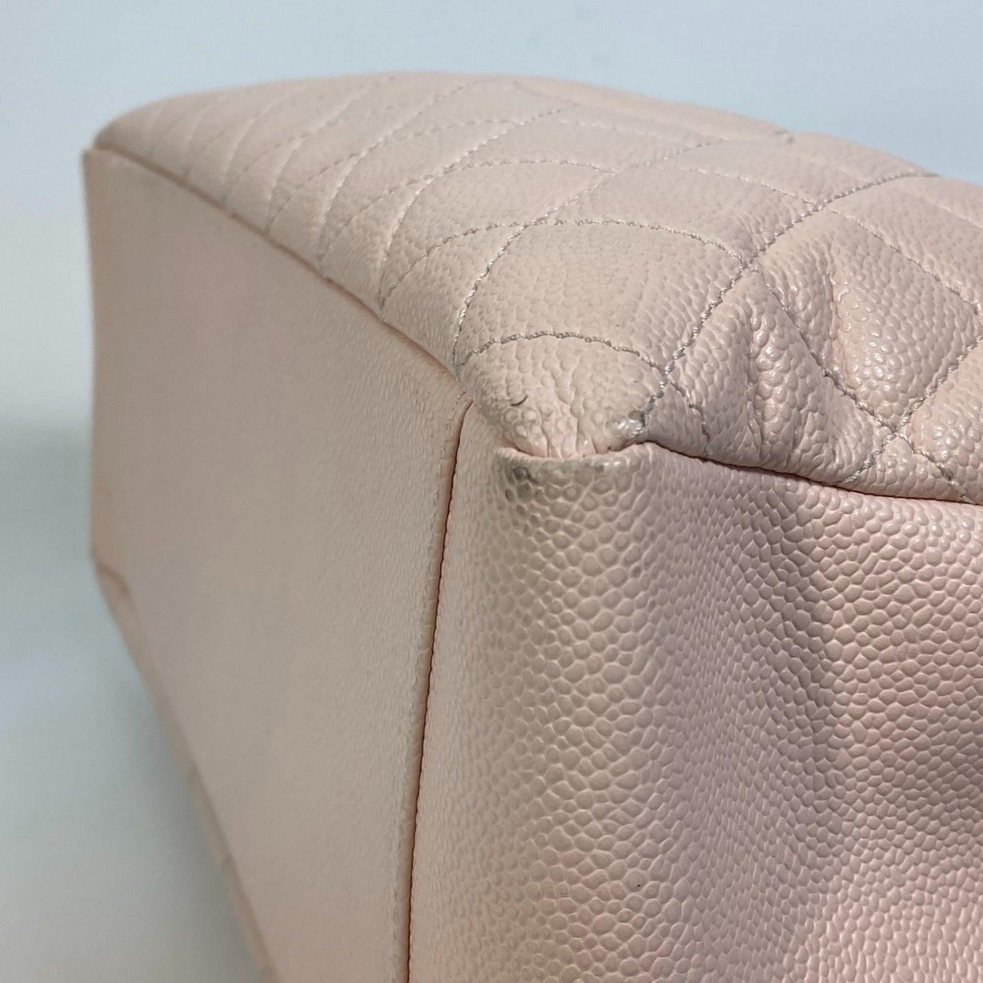 Chanel Pink Leather Tote Bag