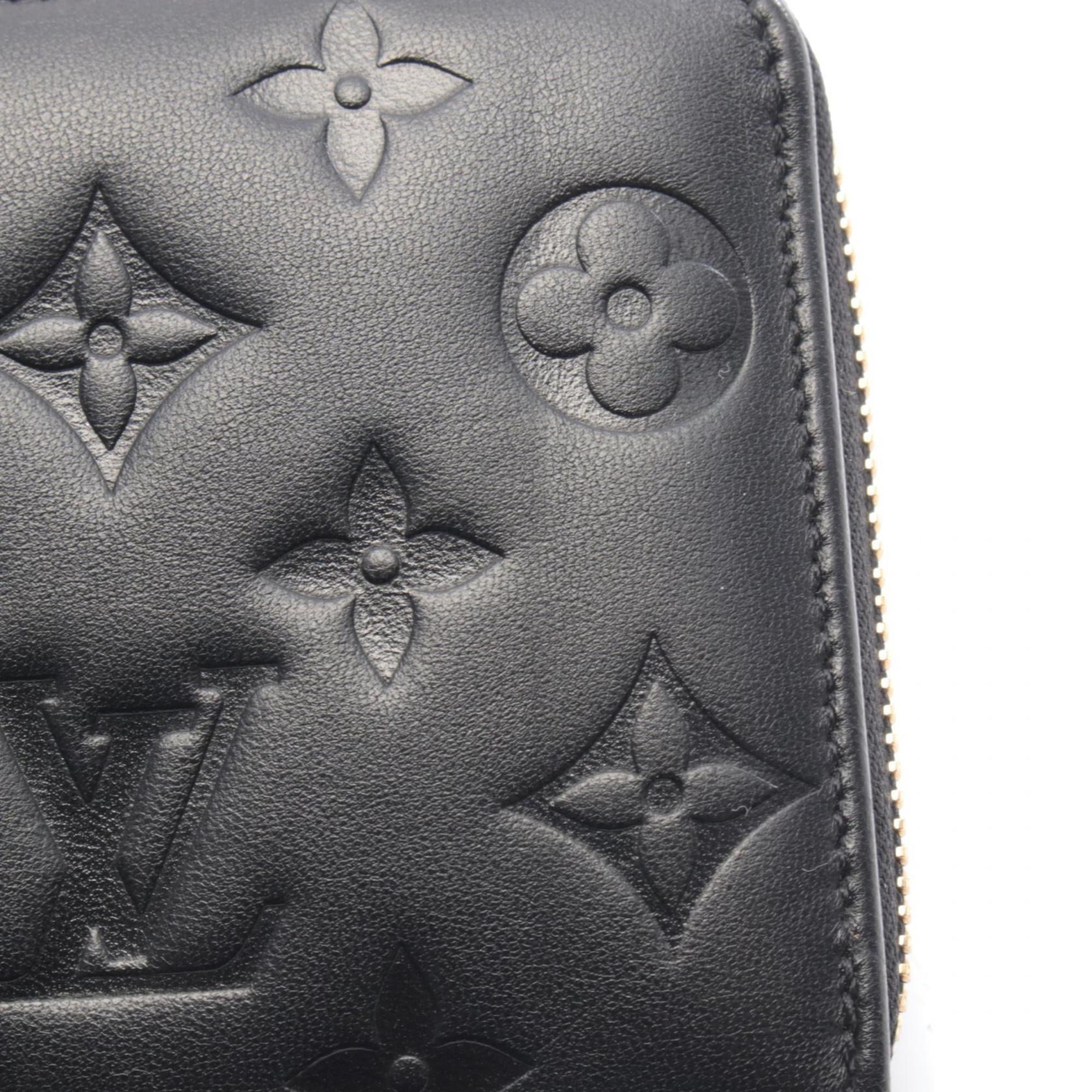 Louis Vuitton Black Monogram Leather Long Wallet
