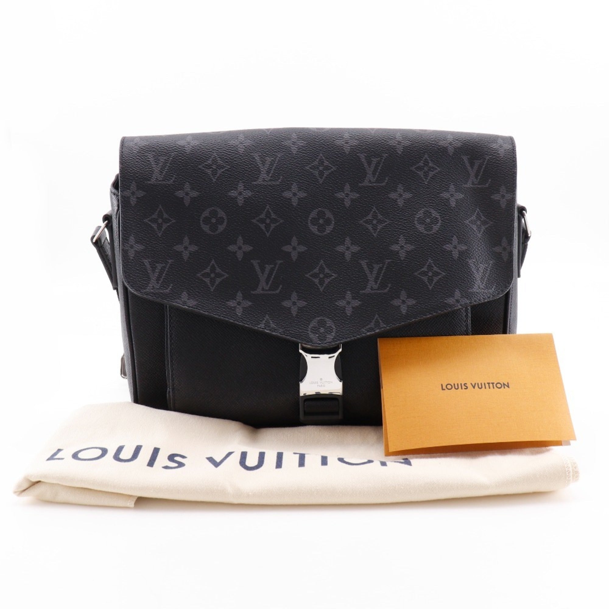 Louis Vuitton Taigarama Black Taigarama Monogram Eclipse Shoulder Bag