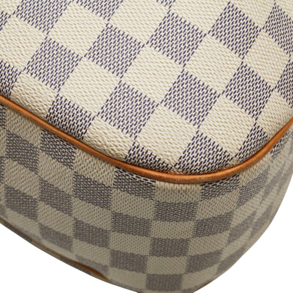 Louis Vuitton Damier Azur White Pvc Leather Shoulder Bag