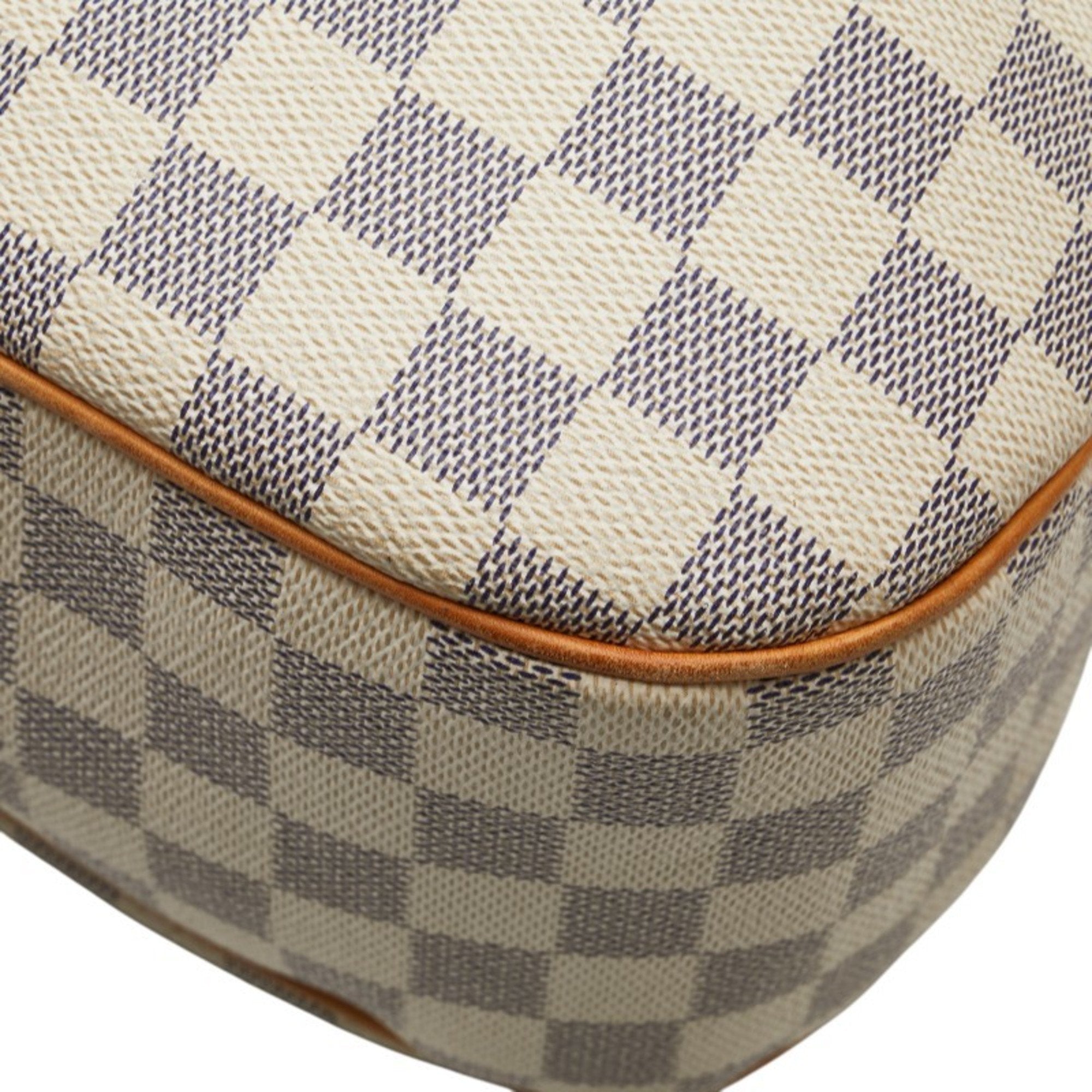 Louis Vuitton Damier Azur White Pvc Leather Shoulder Bag