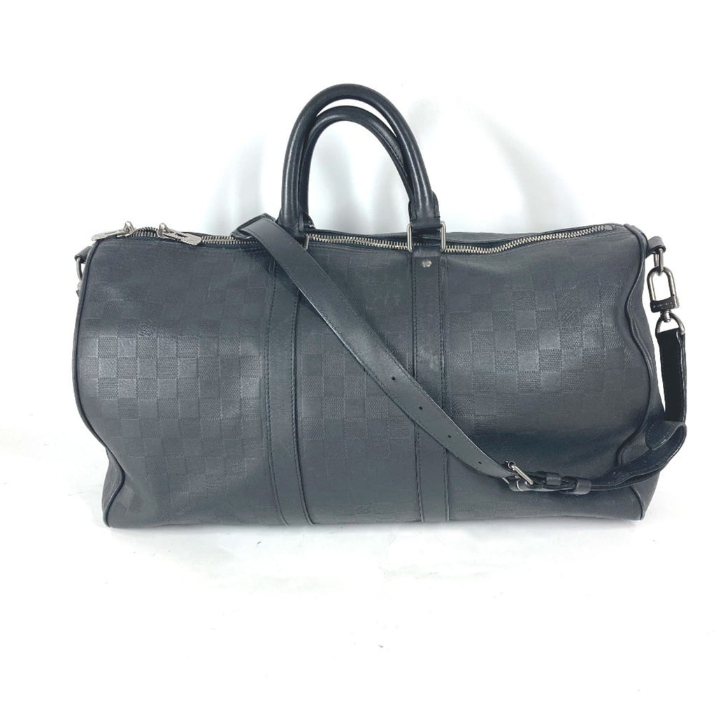Louis Vuitton Black Onyx Damier Infini Boston Bag Shoulder Bag