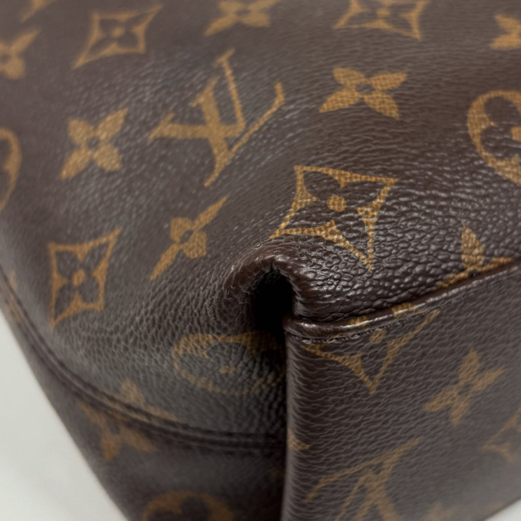 Louis Vuitton Brown Green Monogram Handbag Shoulder Bag