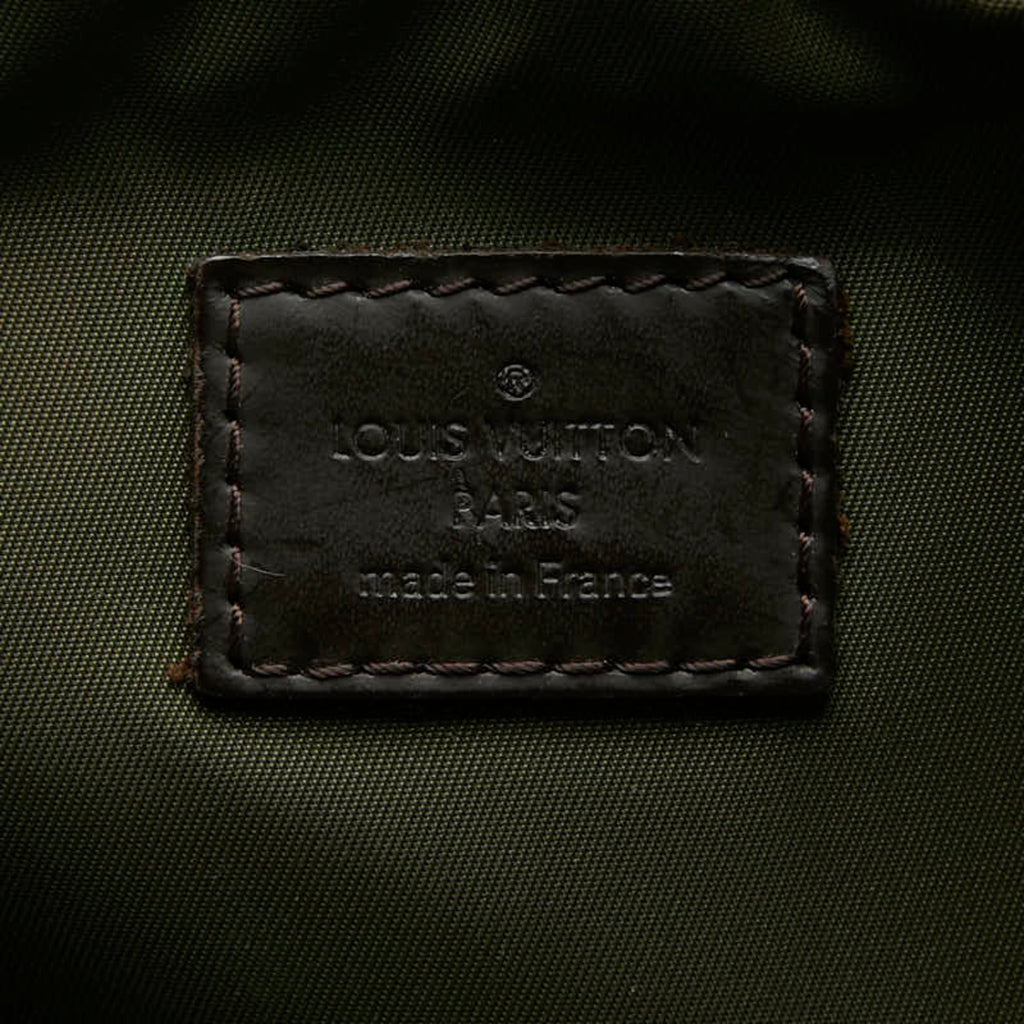 Louis Vuitton Black Noir Canvas Leather Sling Bag