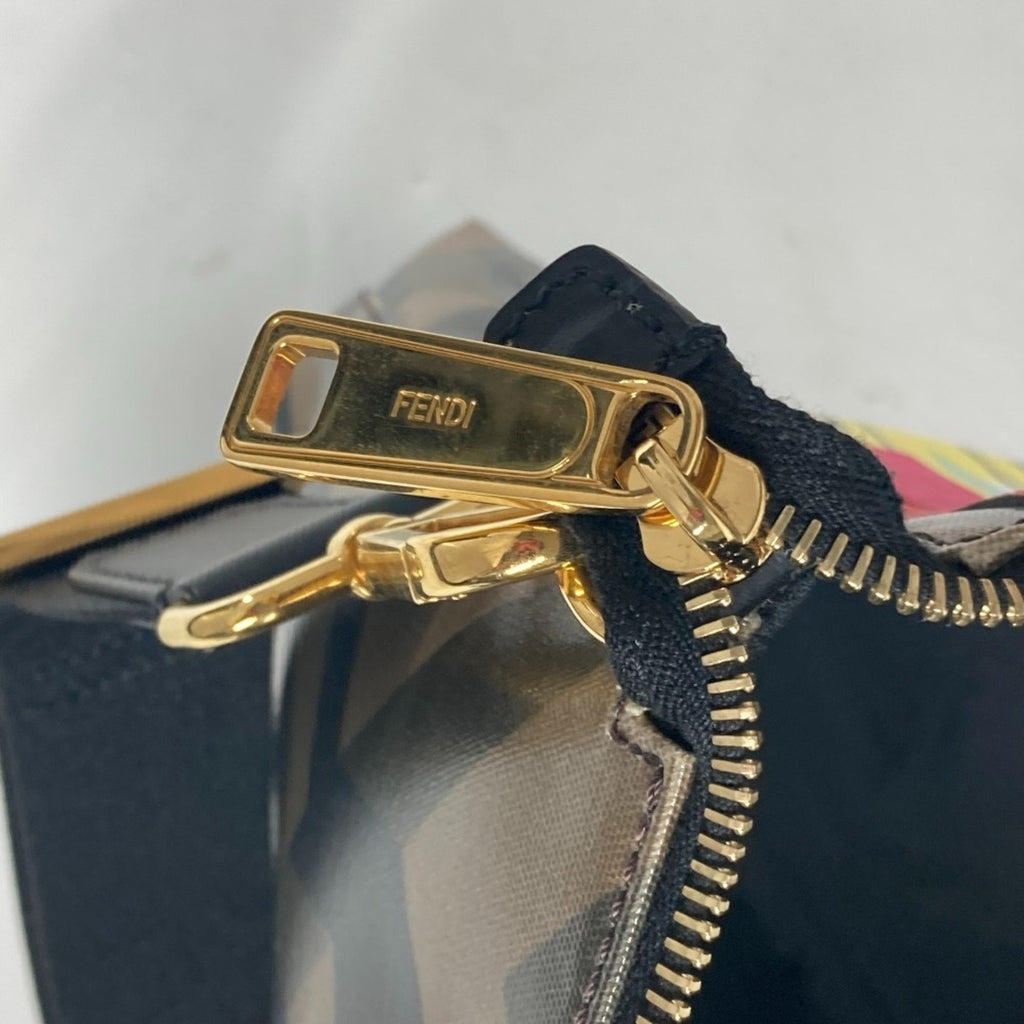 Fendi Brown Multi-Color Pvc Shoulder Bag