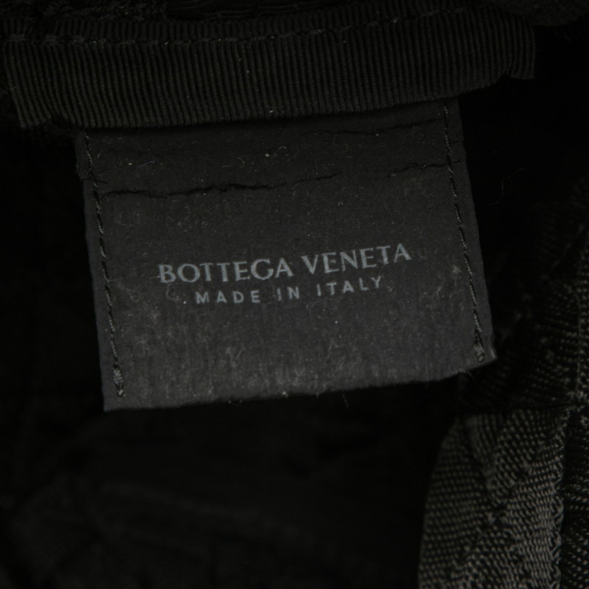 Bottega Veneta Black Canvas Nylon Shoulder Bag
