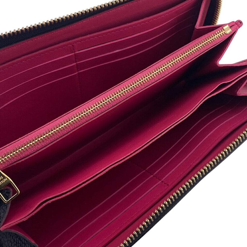 Louis Vuitton Black Leather Long Wallet