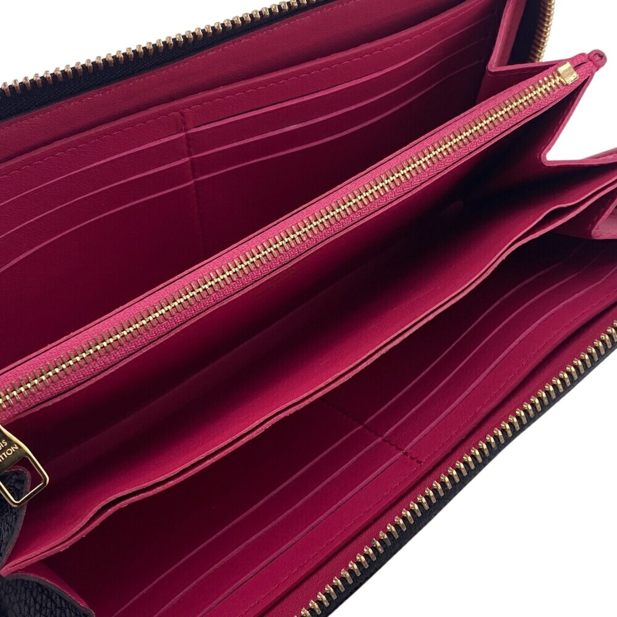 Louis Vuitton Black Leather Long Wallet