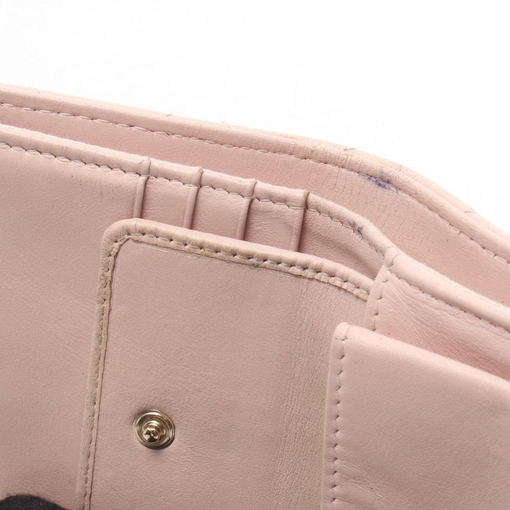 Chanel Pink Grained Calfskin Wallet (Bi-Fold)