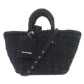Balenciaga Black Pile Fabric Hand