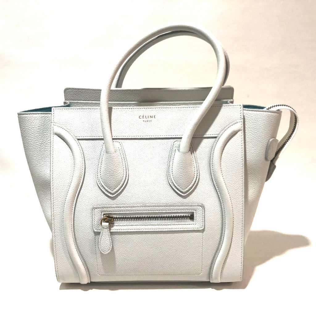 Celine White Leather Handbag