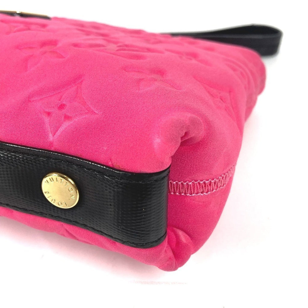 Louis Vuitton Black Galle Monogram Pink Monogram Clutch Bag Pouch