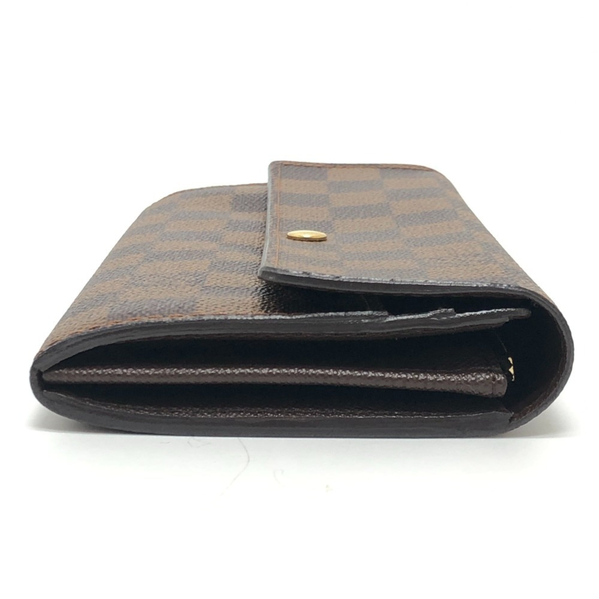 Louis Vuitton Damier Brown Ebene Damier Canvas Long Wallet