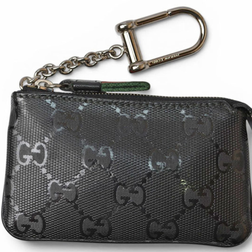 Gucci Black Coated Canvas Coin Purse/Coin Case (Pre-Owned)