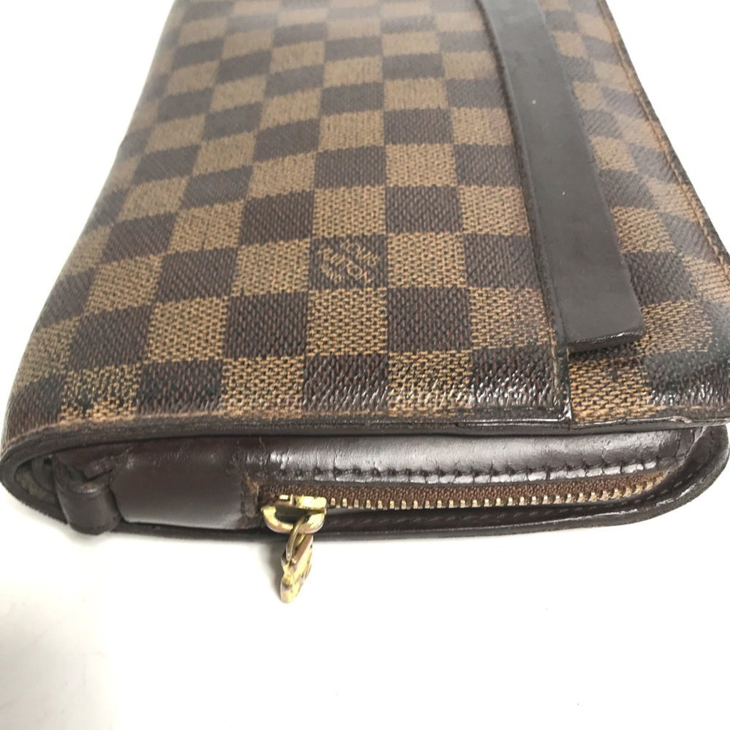 Louis Vuitton Brown Damier Canvas Ebene Damier Canvas Clutch Bag Pouch