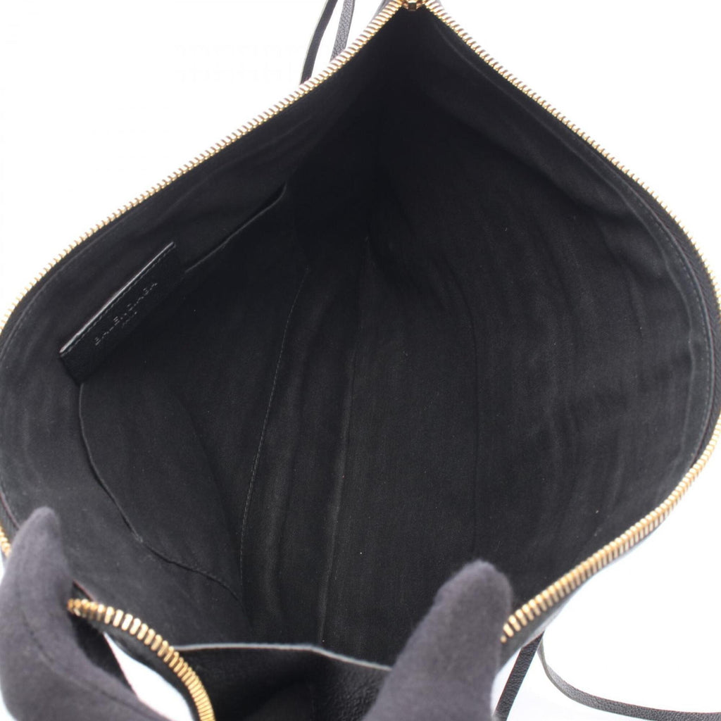 Balenciaga Black Leather Clutch Bag Hand