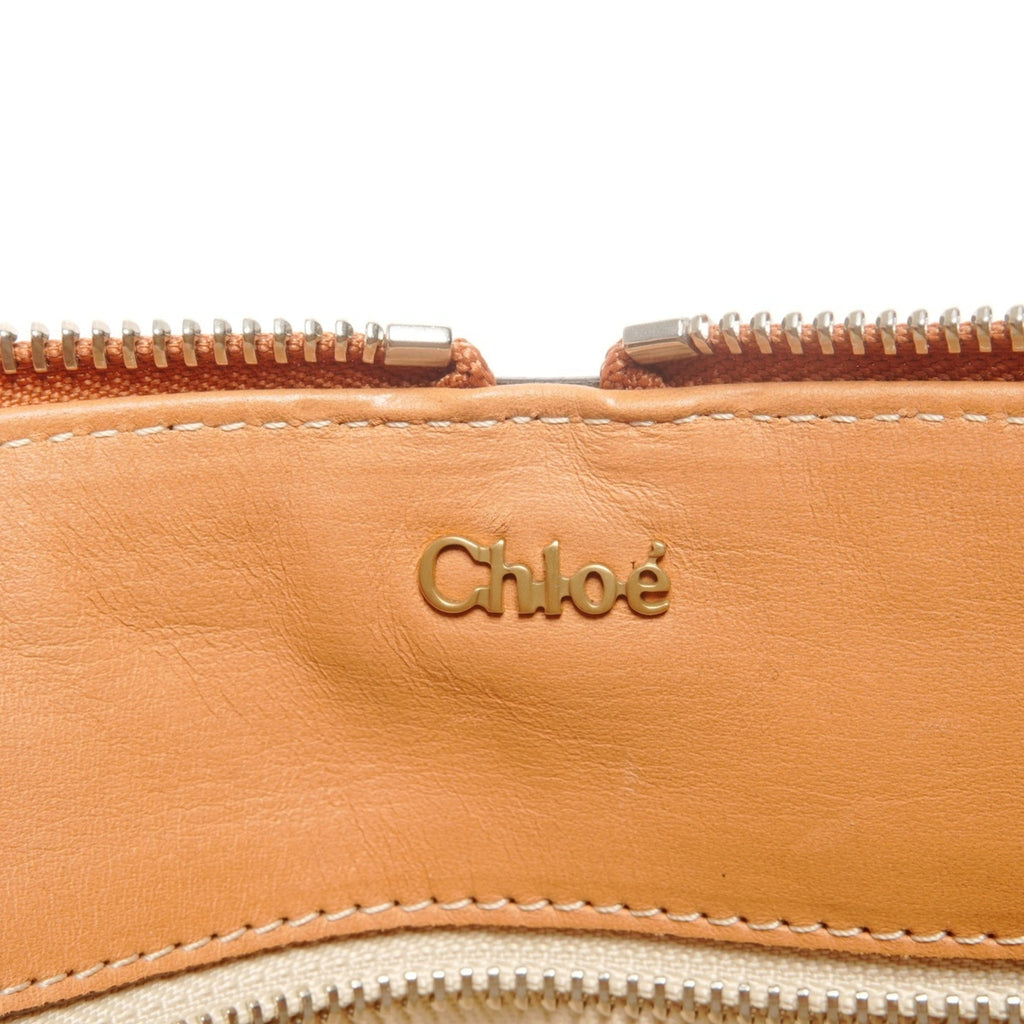 Chloé Paddington Brown Leather Boston Bag Handbag (Pre-Owned)