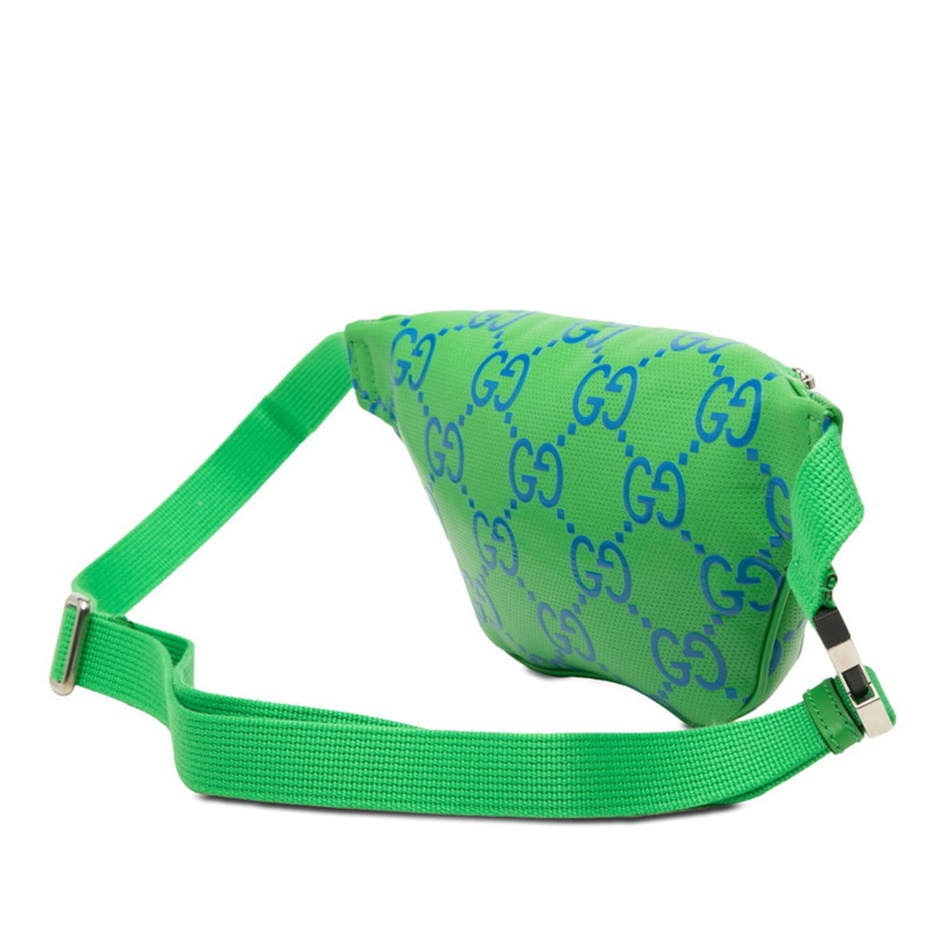 Gucci Blue Green Leather Fanny Pack (Pre-Owned)