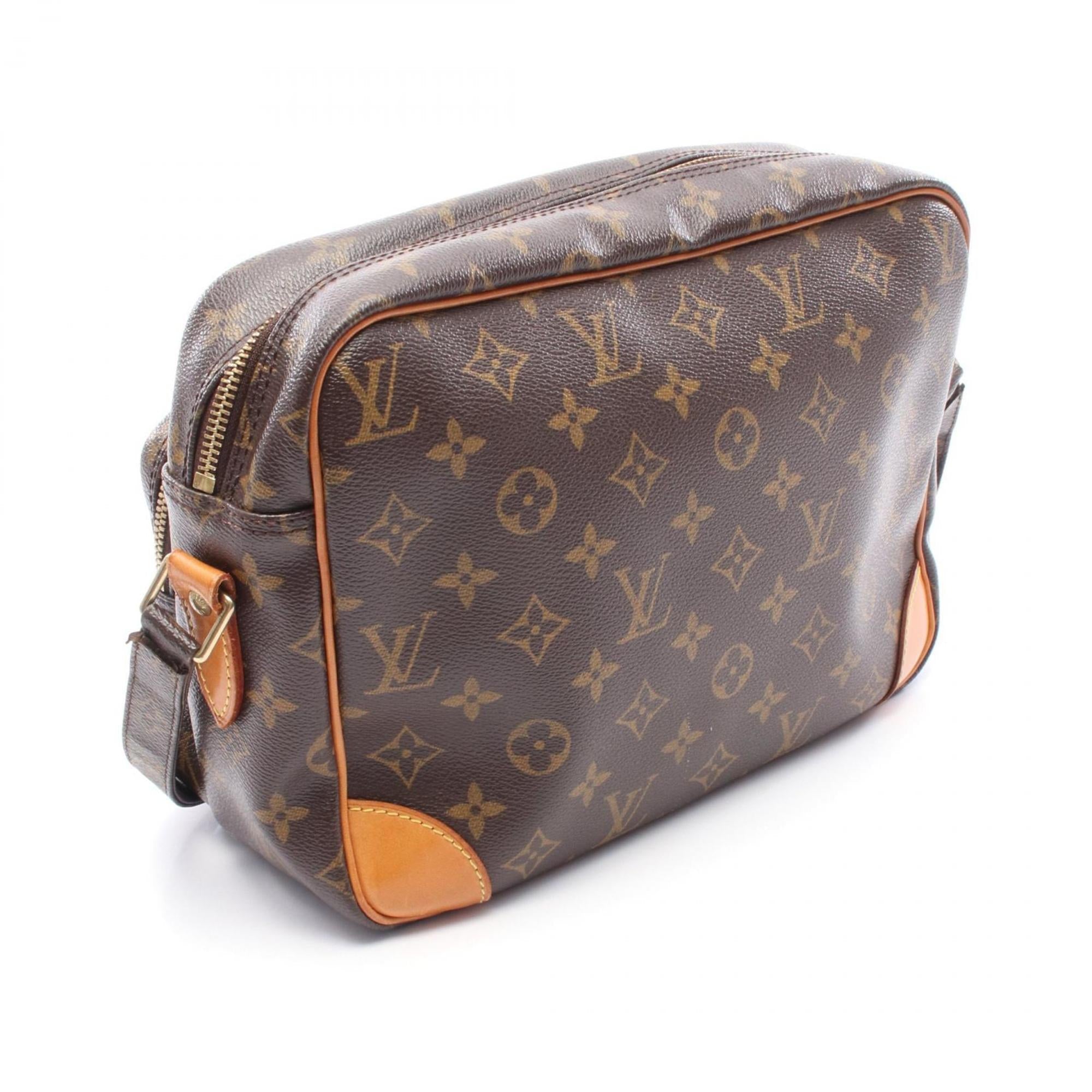 Louis Vuitton Brown Monogram Pvc Coated Canvas Leather Shoulder Bag