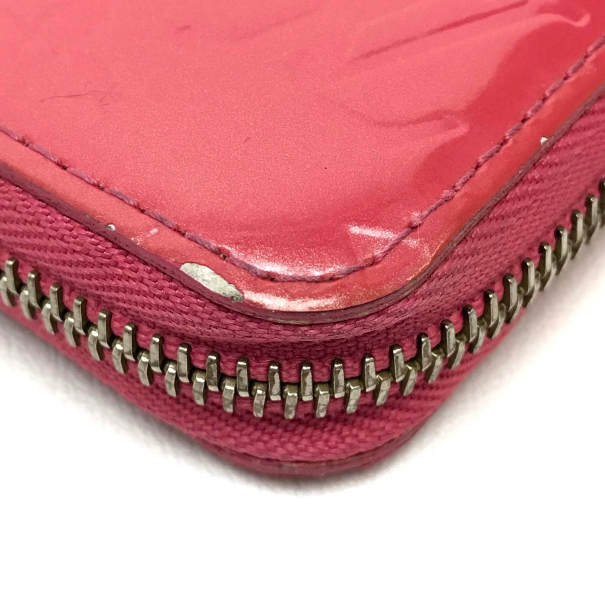 Louis Vuitton Pink Leather Long Wallet
