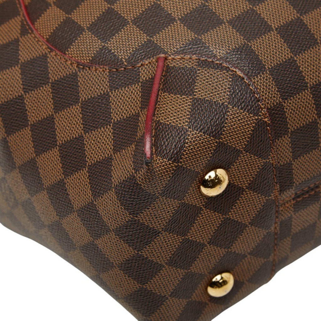 Louis Vuitton Brown Red Color Pvc Leather Shoulder Bag