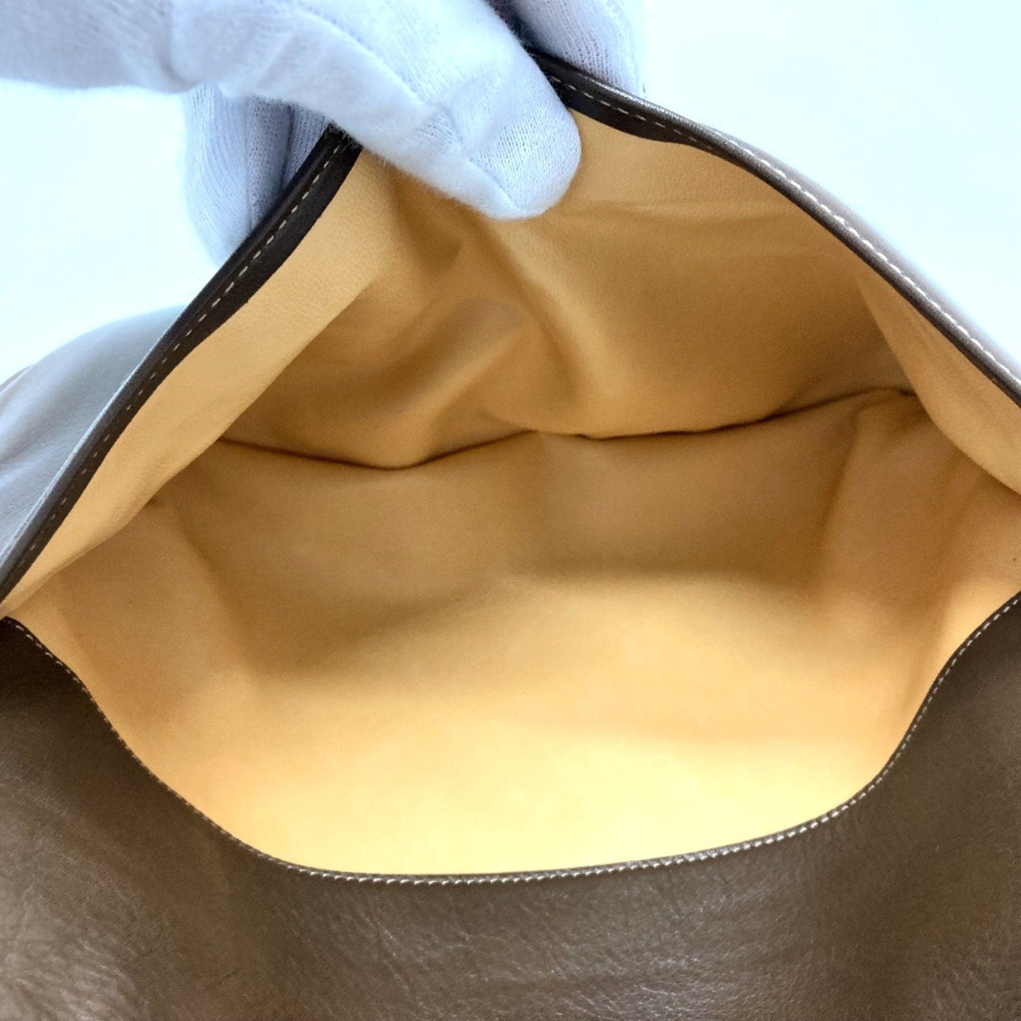 Celine Brown Leather Shoulder Bag