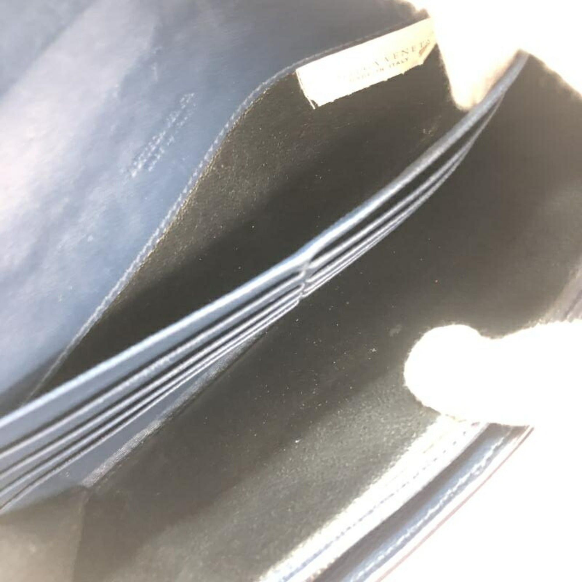 Bottega Veneta Intrecciato Navy Leather Long Wallet (Bi-Fold)