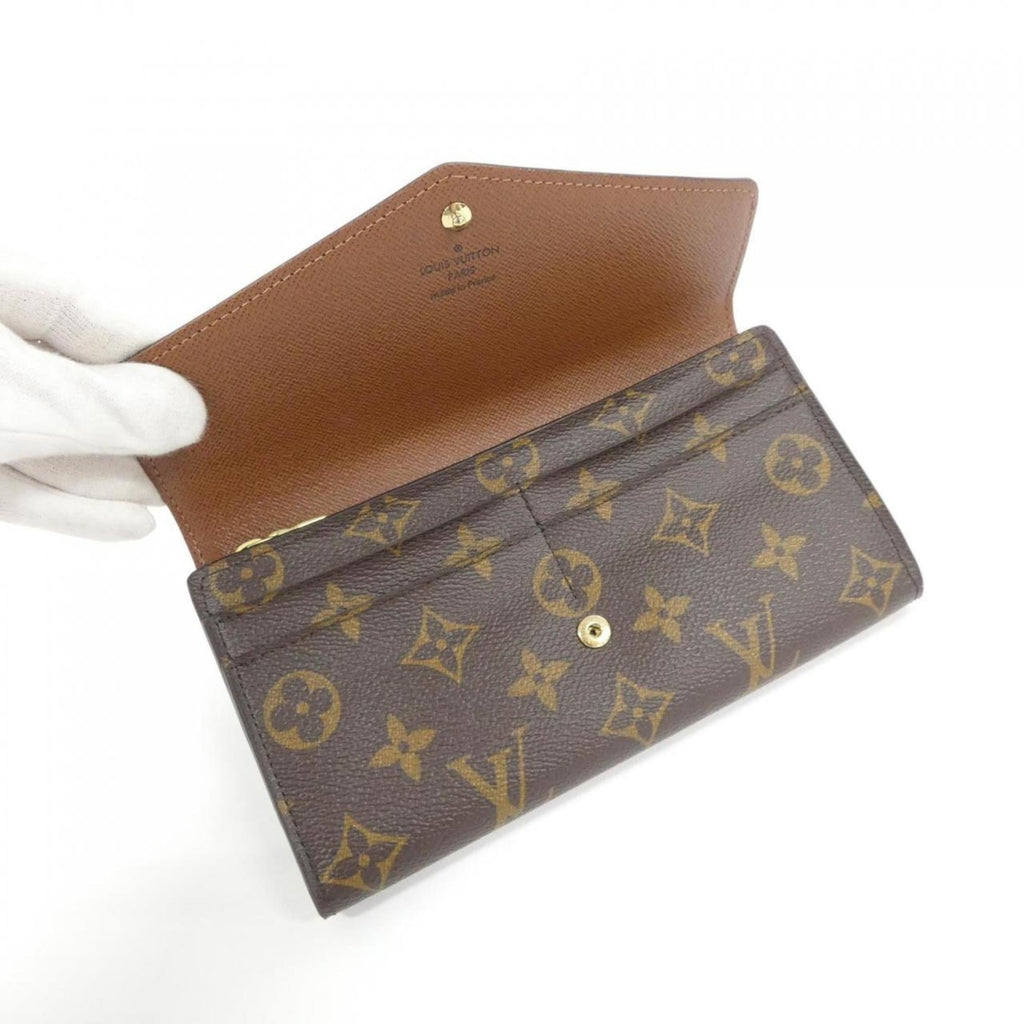 Louis Vuitton Monogram Marron Coated Canvas Long Wallet