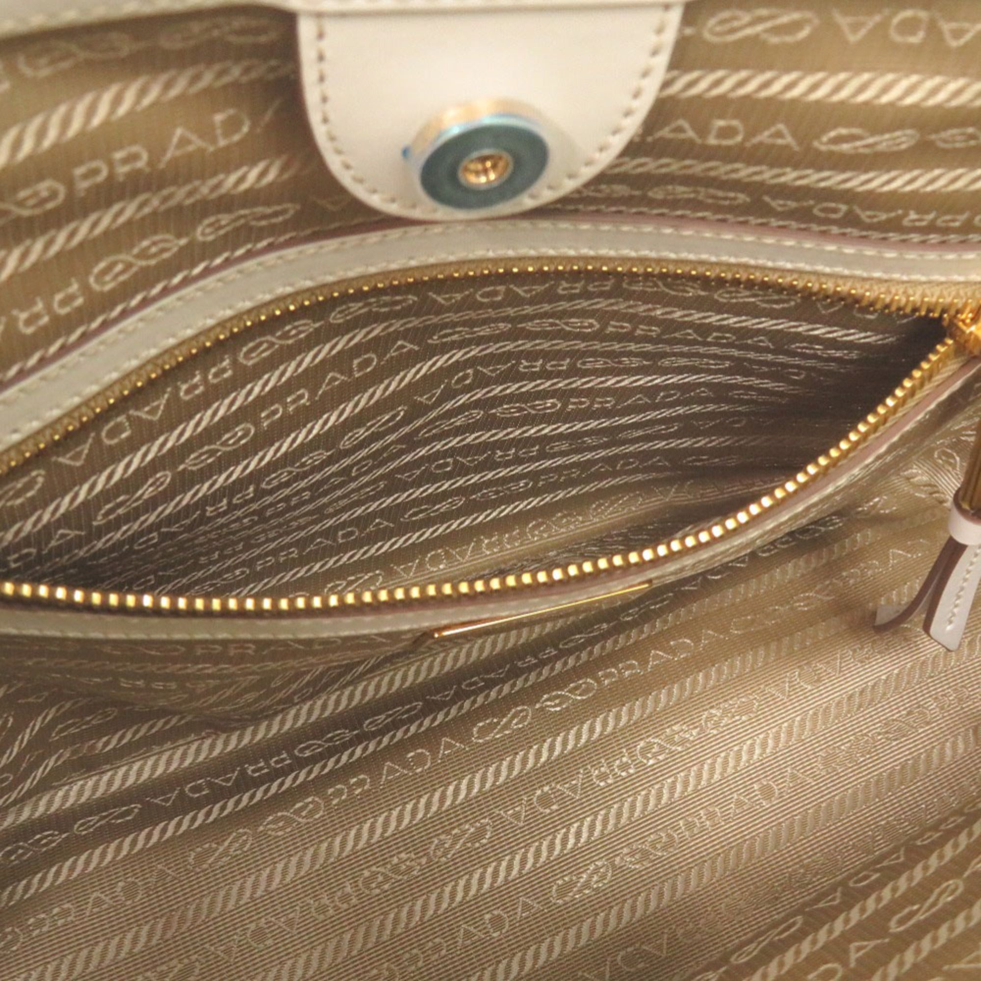 Prada Jacquard Leather Shoulder Bag