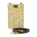 Fendi Yellow Leather Pochette Pouch Shoulder Bag