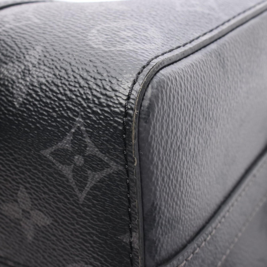 Louis Vuitton Black Gray Pvc Coated Canvas Monogram Eclipse Leather Shoulder Bag