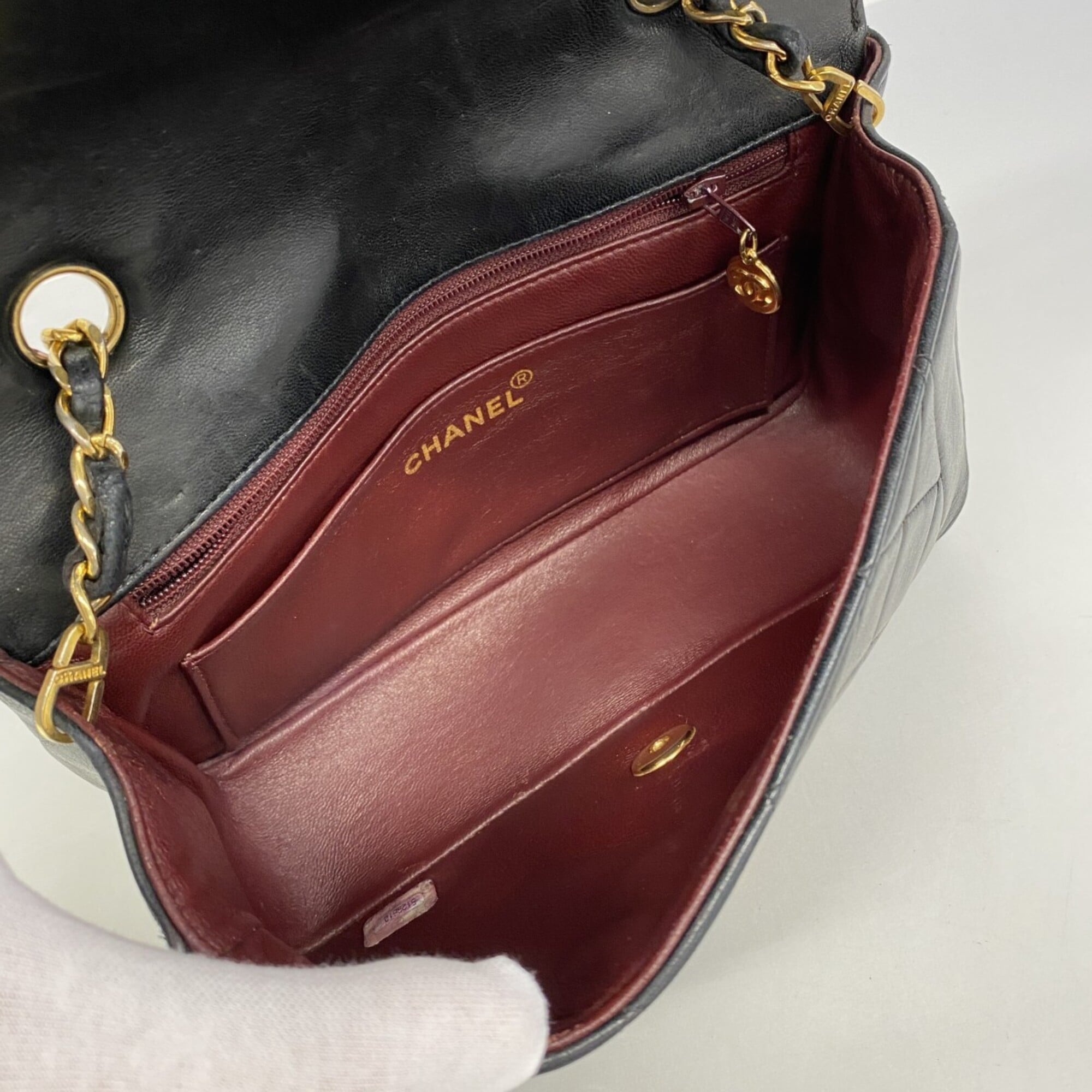 Chanel Black Leather Shoulder Bag