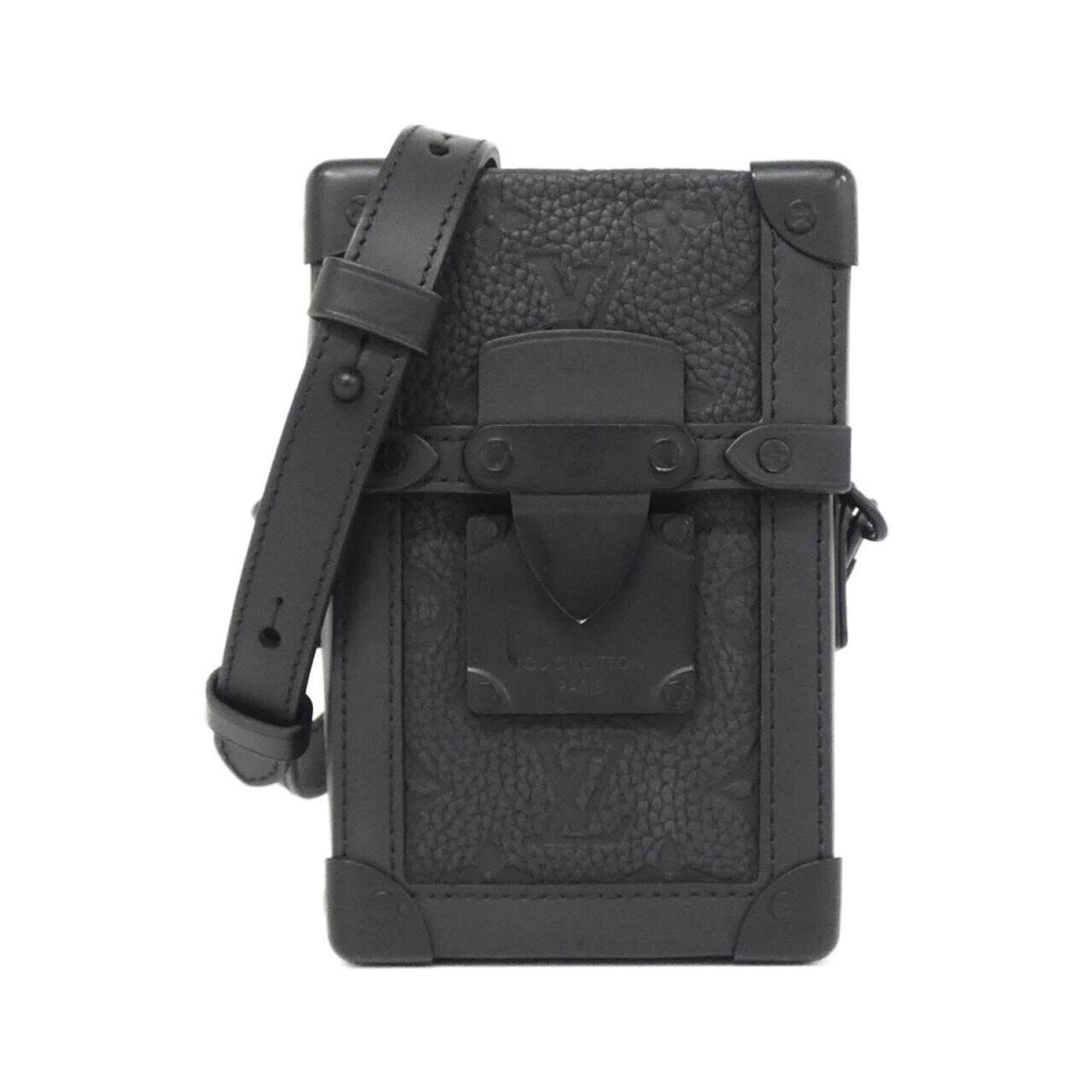 Louis Vuitton Black Leather Shoulder Bag