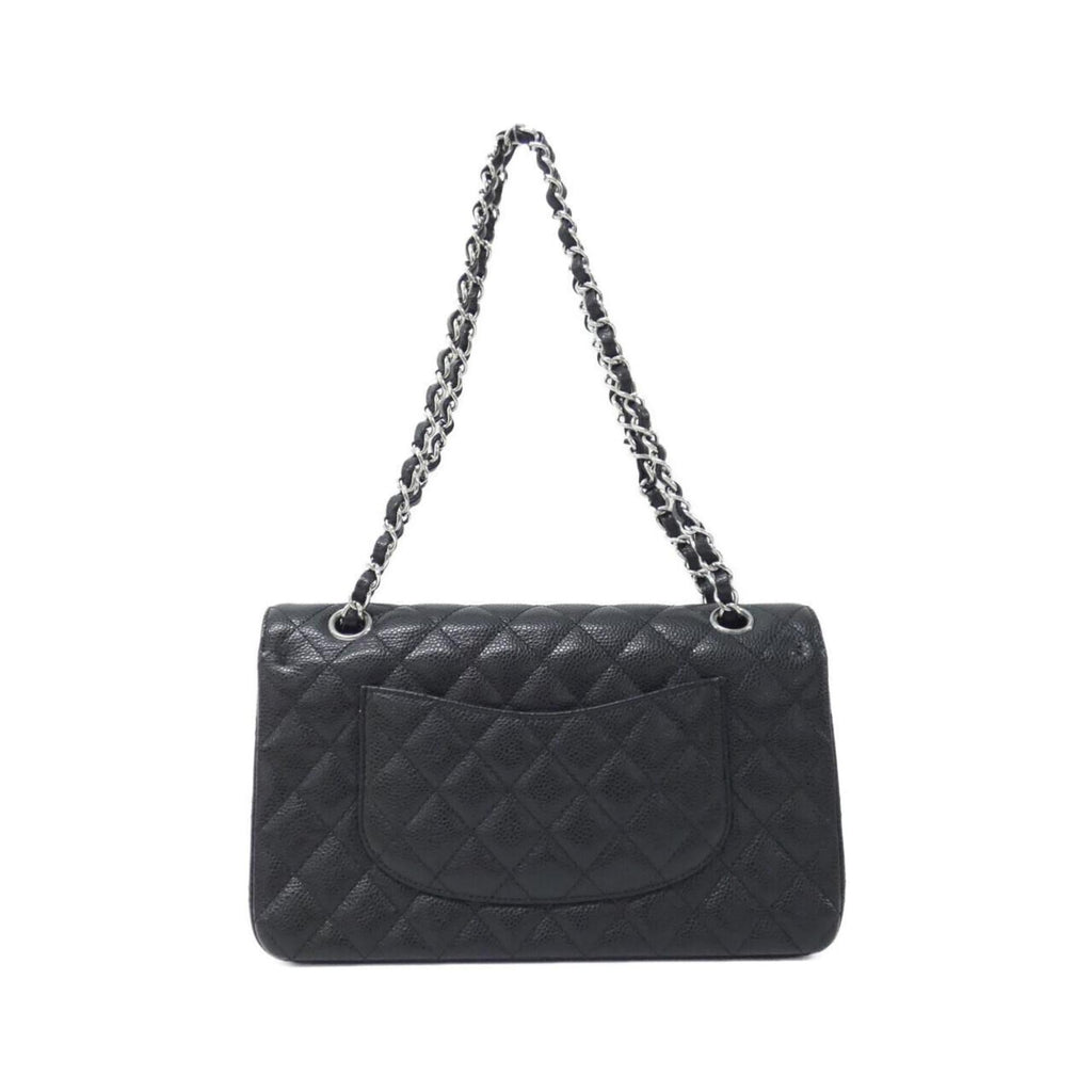 Chanel Black Bordeaux Grained Calfskin Shoulder Bag