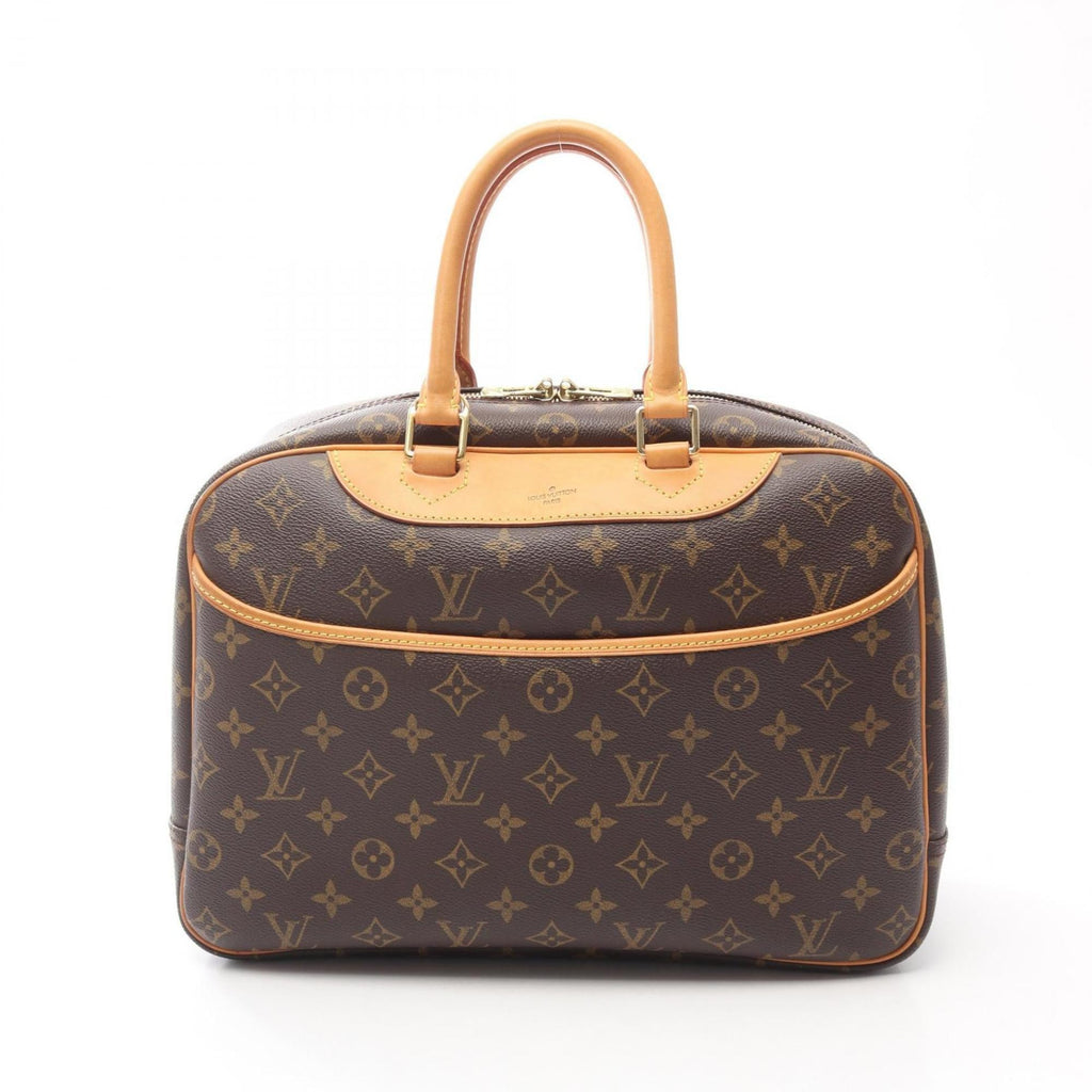 Louis Vuitton Brown Coated Canvas Leather Handbag