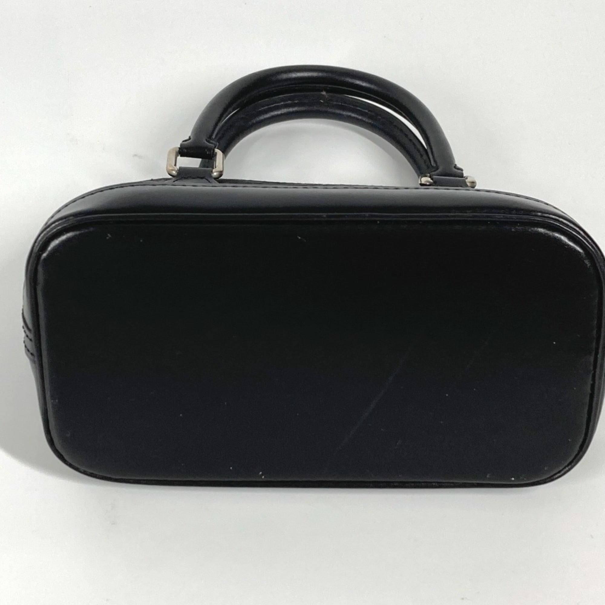 Louis Vuitton Black Noir Satin Leather Handbag