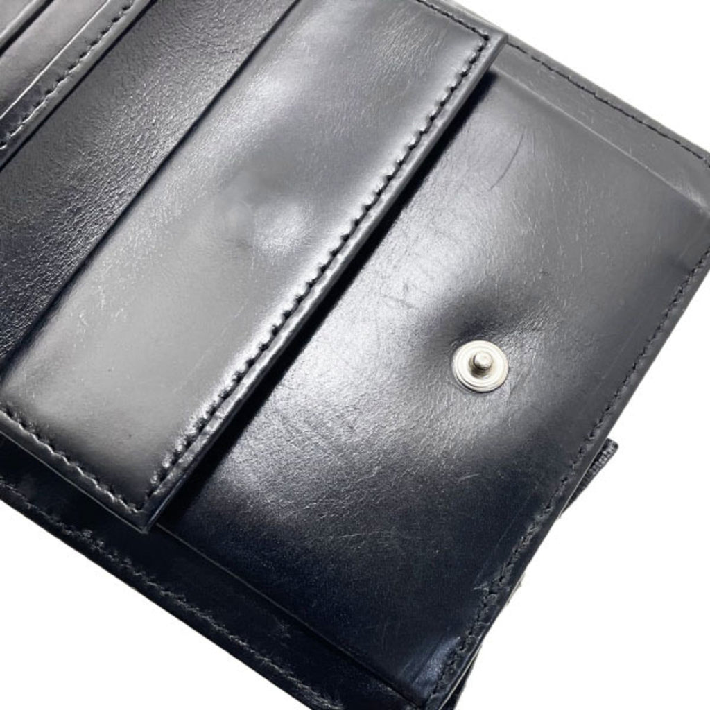 Prada Black Nylon Leather Wallet (Tri-Fold)